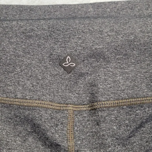 Prana Womens Gray Heathered Yoga Leggings Medium W41180344 Activewear Leggings - Picture 7 of 8